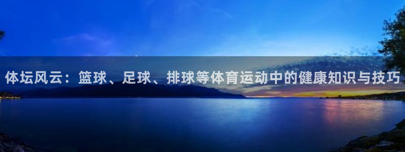 必一运动：体坛风云：篮球、足球、排球等体育运动中的健康知识与技巧