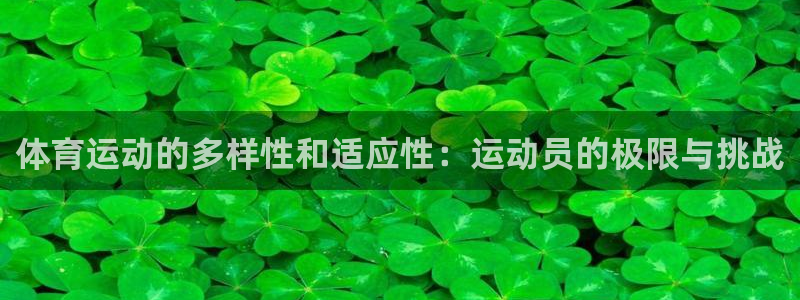 必一运动官网：体育运动的多样性和适应性：运动员的极限与挑战